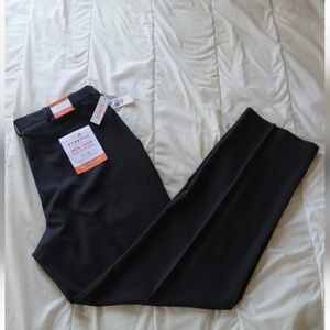 Van Heusen Traveler- 40x36 -Flex Extender Waistband-STRETCH Dress Pants CHARCOAL